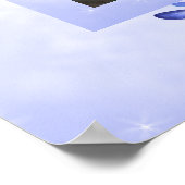 Turquoise & Blue Quinceañera Poster w/ Dragonflies (Hoek)