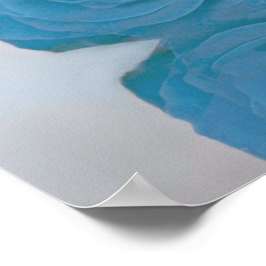 Turquoise Blue Roos Alfabetical Seating Chart Poster (Hoek)