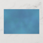 Turquoise Blue Roos Elegant Wedding Website Informatiekaartje (Achterkant)