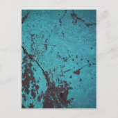 Turquoise Blue Rusted Briefkaart (Voorkant)