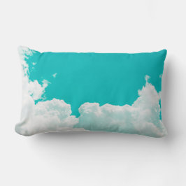 Turquoise Blue Sky Clouds Kussen