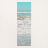 Turquoise Blue Sky Ocean Zee Waves Foam Yogamat (Achterkant)