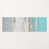 Turquoise Blue Sky Ocean Zee Waves Foam Yogamat (Voorkant (horizontaal))