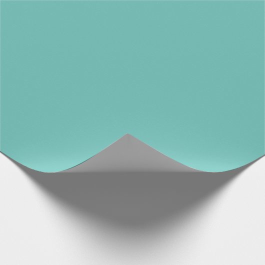 Turquoise Blue Solid Cadeaupapier (Hoek)