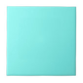 Turquoise Blue Solid Color Tile Tegeltje (Voorkant)