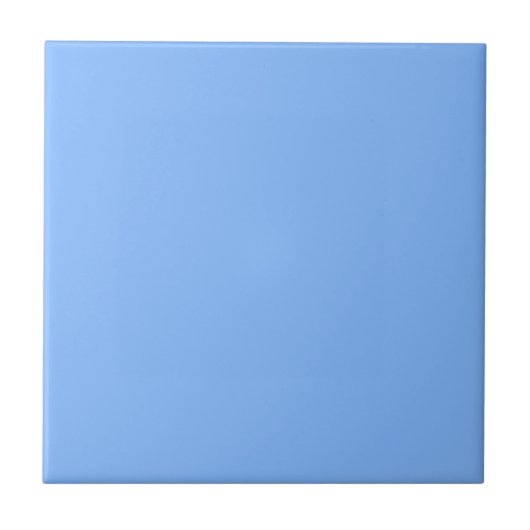 Turquoise Blue Solid Color Tile Tegeltje (Voorkant)