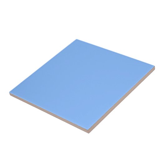 Turquoise Blue Solid Color Tile Tegeltje (Zijkant)