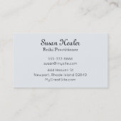 *~* Turquoise Blue Star Mandala Spa Owner Healer Visitekaartje (Achterkant)