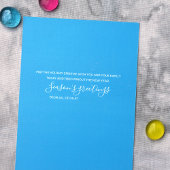 Turquoise & Blue Typography Holiday Kaart