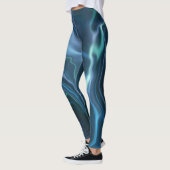 Turquoise & Blue Water Marbling Spandex Leggings (Links)