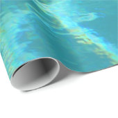 Turquoise Blue Water Ocean Wrapping Paper Cadeaupapier (Rol Hoek)