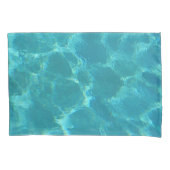 Turquoise Blue Water Pillowcase Kussensloop (Voorkant)