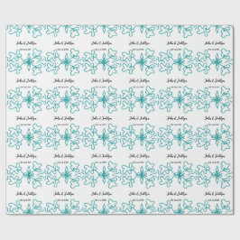 Turquoise blue wedding couple name date flstylish  cadeaupapier