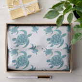 Turquoise Blue Zee Turtle Marine Tissuepapier (Geschenk)
