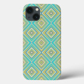 Turquoise Blues Alternative Diamond Pattern Case-Mate iPhone Case (Achterkant)