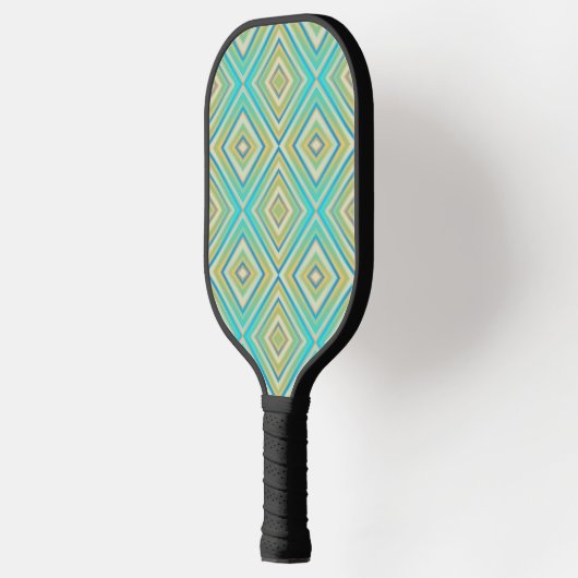Turquoise Blues Alternative Diamond Pattern Pickleball Paddle (Links)
