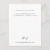 Turquoise & Blush Pink Floral Enclosure Kaart 3-V2 (Achterkant)