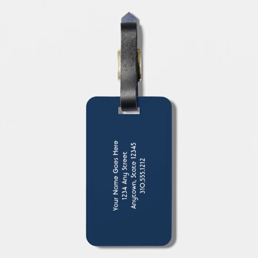 Turquoise Boeddha Foto Vrede Quote Antiek Mozaïek Bagagelabel (Achterkant verticaal)