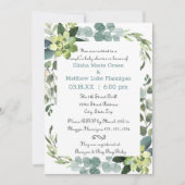 Turquoise Boeket Frame - Baby Shower van het Koppe Kaart (Voorkant)