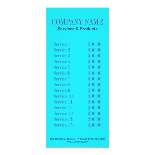 turquoise bohemian henna Pattern Yoga Instructor Reclamekaart (Achterkant)