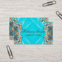 turquoise bohemian henna Pattern Yoga Instructor