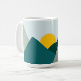 Turquoise Boho Bergmok Koffiemok