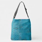 Turquoise Boho-Tas Crossbody Tas (Achterkant)