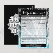 turquoise bomen commentaarkaarten briefkaart (Voorkant / Achterkant)