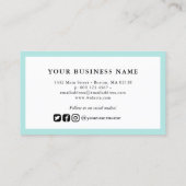 Turquoise Border Social Media Loyalty Punch (Achterkant)