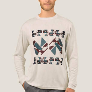 Turquoise Bourgondië Omrande Mediterrane inspirati Tri-Blend Shirt