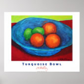 Turquoise Bowl Poster (Voorkant)