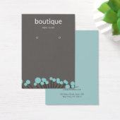 Turquoise Branch Earring Display Card Visitekaartje (Bureau)