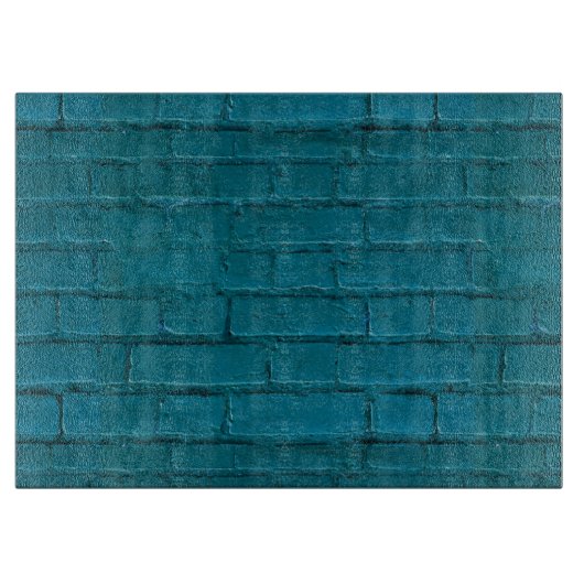 Turquoise Bricked Large Cutting Board Snijplank (Voorkant)