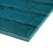 Turquoise Bricked Large Cutting Board Snijplank (Hoek)