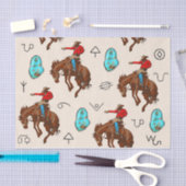 Turquoise, Broncs en Brands Tissue Paper Tissuepapier (Craft)