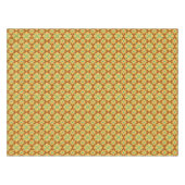 Turquoise Brown Yellow Spanish Tegel Pattern Tafelkleed (Voorkant (Horizontaal))