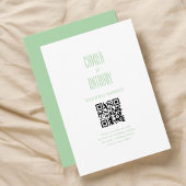 Turquoise bruiloft informatiekaartje