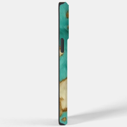 Turquoise bruin crème dierlijk Koeienhuid Western Case-Mate iPhone Case (Achterkant / Rechts)