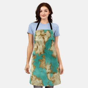 Turquoise bruin crème dierlijk Koeienhuid Western Schort