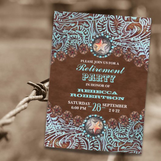 turquoise bruin western land Pensioenpartij Kaart