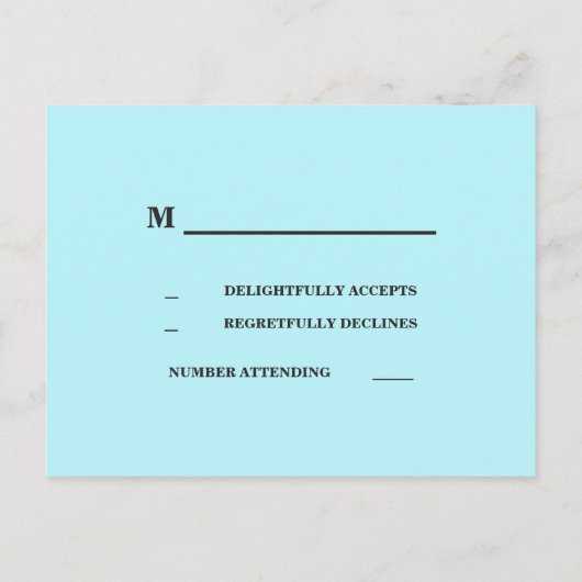 turquoise bruine landelijke westerse trouwerij rea uitnodiging briefkaart (Achterkant)