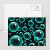 Turquoise Bubbles Briefkaart (Voorkant / Achterkant)
