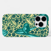 Turquoise bulbo flowers Case-Mate iPhone case (Achterkant (horizontaal))