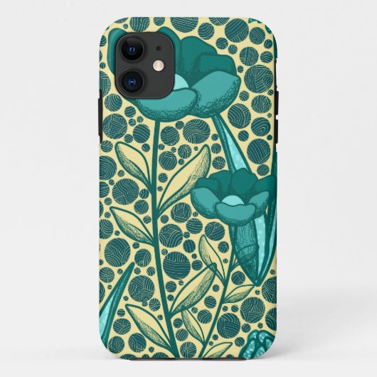 Turquoise bulbo flowers Case-Mate iPhone case (Achterkant)