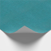 Turquoise Burlap Texture Cadeaupapier (Hoek)