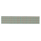 Turquoise Burnt Oranje Bruin Mosaic Pattern Medium Tafelloper (Horizontaal)