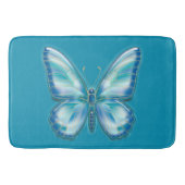 Turquoise Butterfly Badmat (Voorkant)