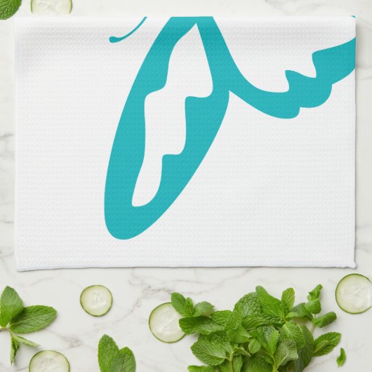 Turquoise Butterfly, caterstone, patroon, insect Theedoek (Gevouwen)