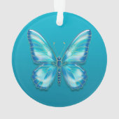 Turquoise butterfly ornament (achterkant)