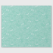 Turquoise Butterfly-overlooppapier Cadeaupapier (Vlak)